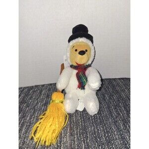 Disney Snowman Pooh 8’ Inch Plush Toy Mini-Bean Bag Winnie The Pooh Bear NWT